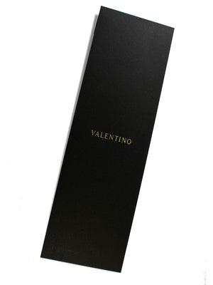 Valentino Skinny Tie - Navy Forest Green Solid Reversible Design SALE