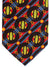 Brioni Silk Tie Red Blue Yellow Stripes Geometric