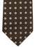 Brunello Cucinelli Tie Brown Circles - Wool Cashmere Silk