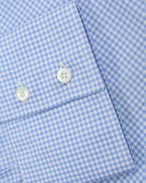 Brunello Cucinelli Shirt White Blue Check 