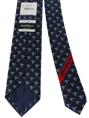 Salvatore Ferragamo Tie Panther Novelty - Jacquard Silk Narrow Necktie FINAL SALE