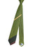 Gene Meyer Silk Tie Olive Green Stripes