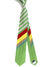 Gene Meyer Necktie Green Stripes Design - Hand Made In Italy