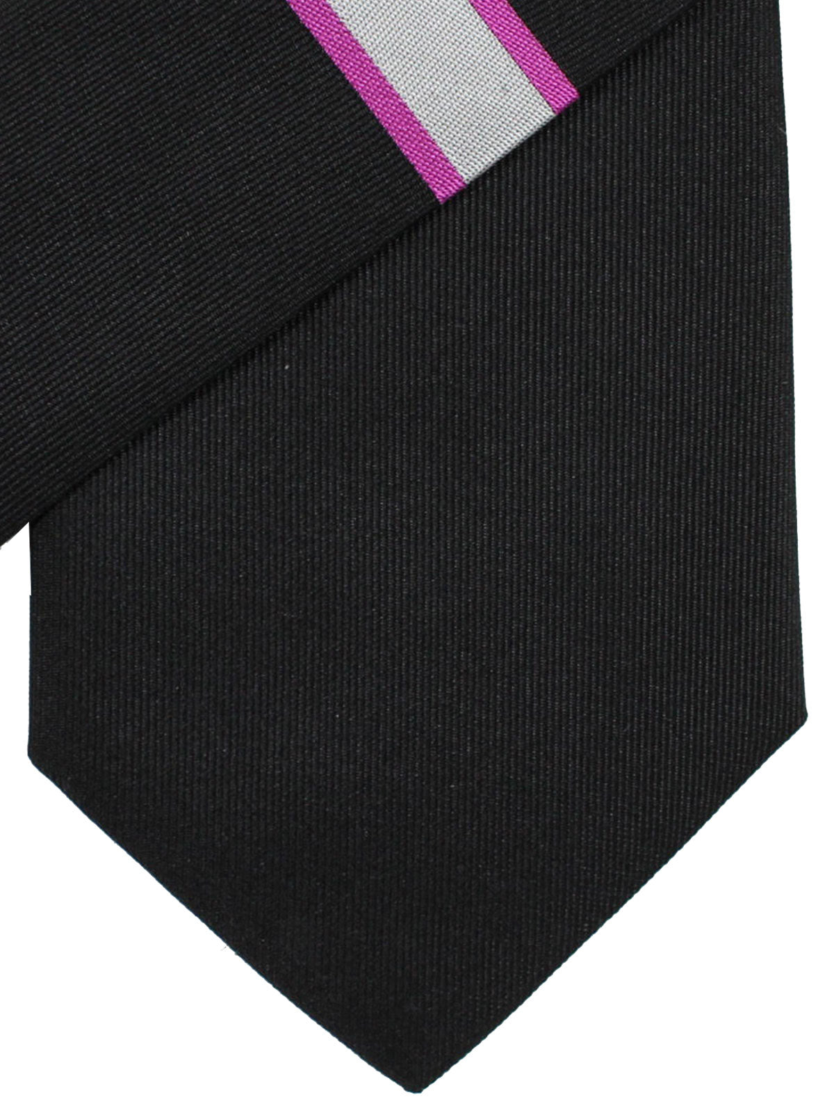 Gene Meyer Tie Black Pink Gray Design