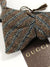 Gucci Bow Tie Brown Gray Stripes Design - Self Tie Bow Tie