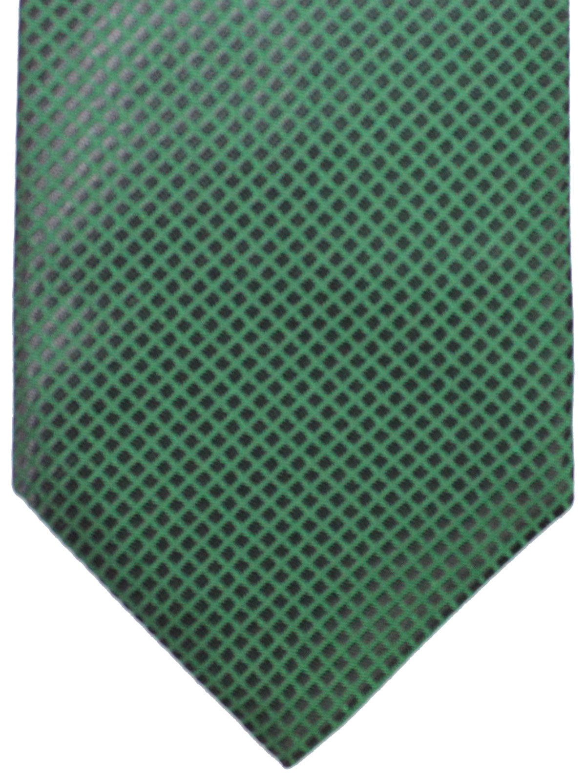 Isaia Napoli Tie Green Check