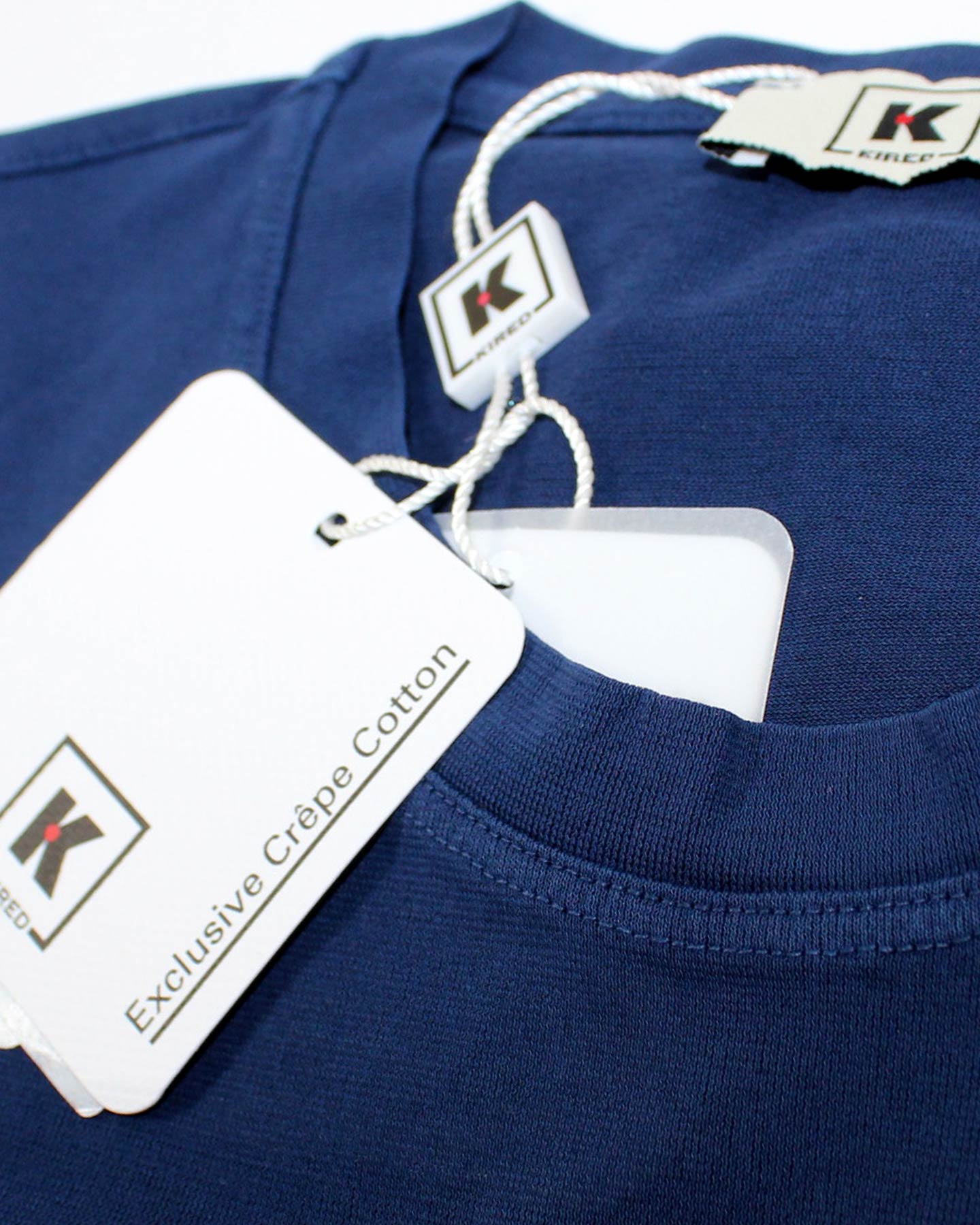 Kired Kiton T-Shirt Navy Crêpe Cotton EU 50/ M SALE