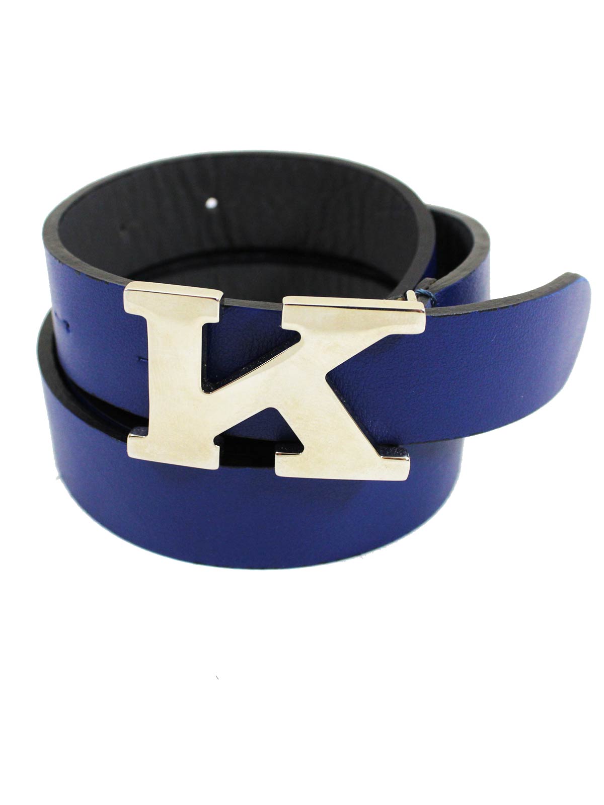 Kiton Belt Lapis Blue Narrow Men Belt