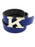 Kiton Belt Lapis Blue Narrow Men Belt