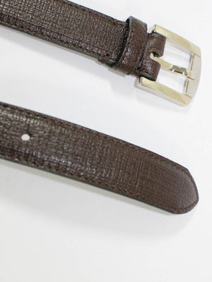 Kiton Belt Dark Brown Narrow Leather Men Belt 100 / 40 FINAL SALE