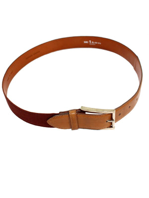 Kiton Leather Belt Cognac Men Belt 85 / 34 SALE