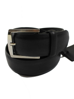 Kiton Belt Black Leather Men Belt 