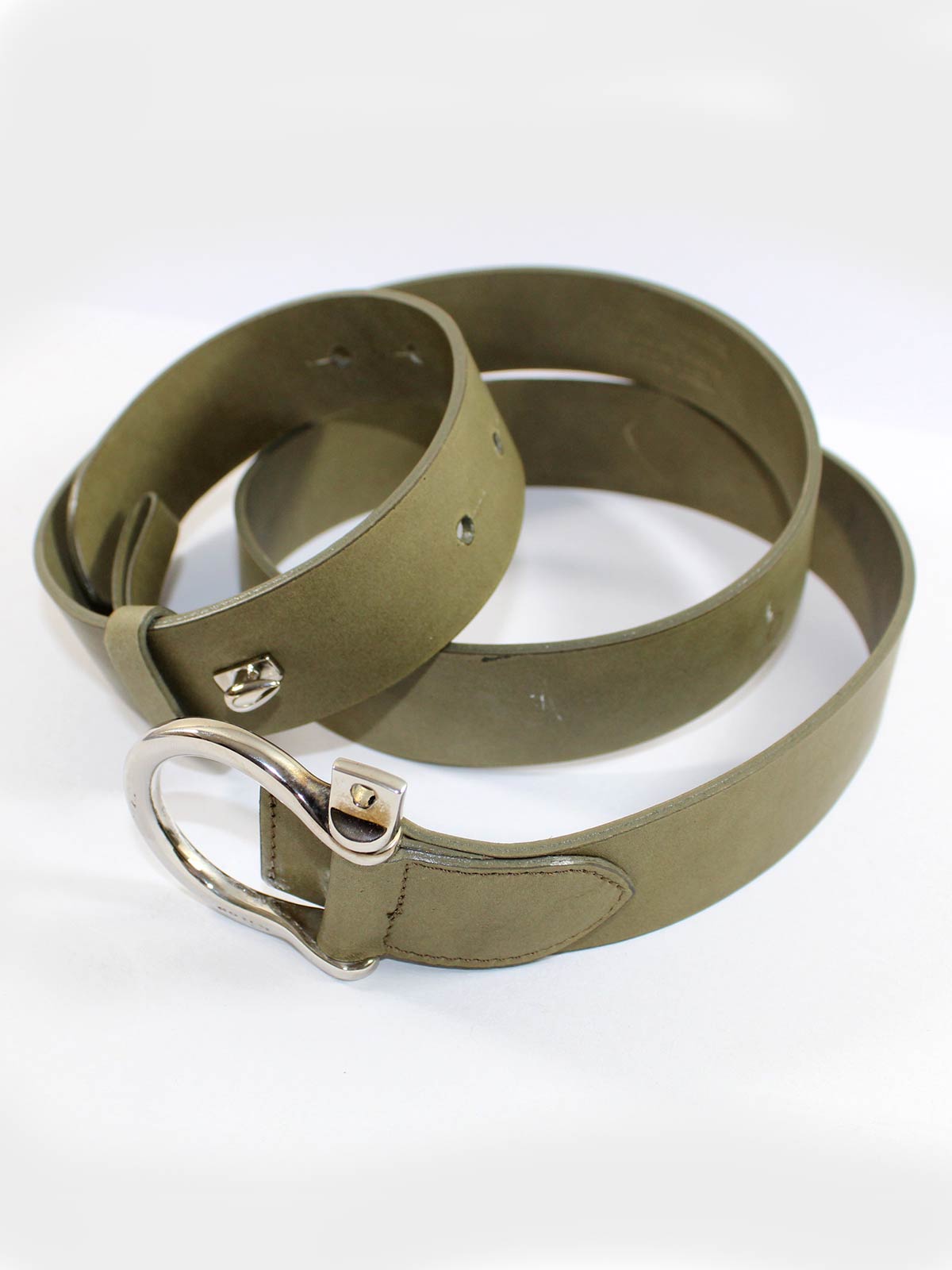 Kiton Belt Military Green