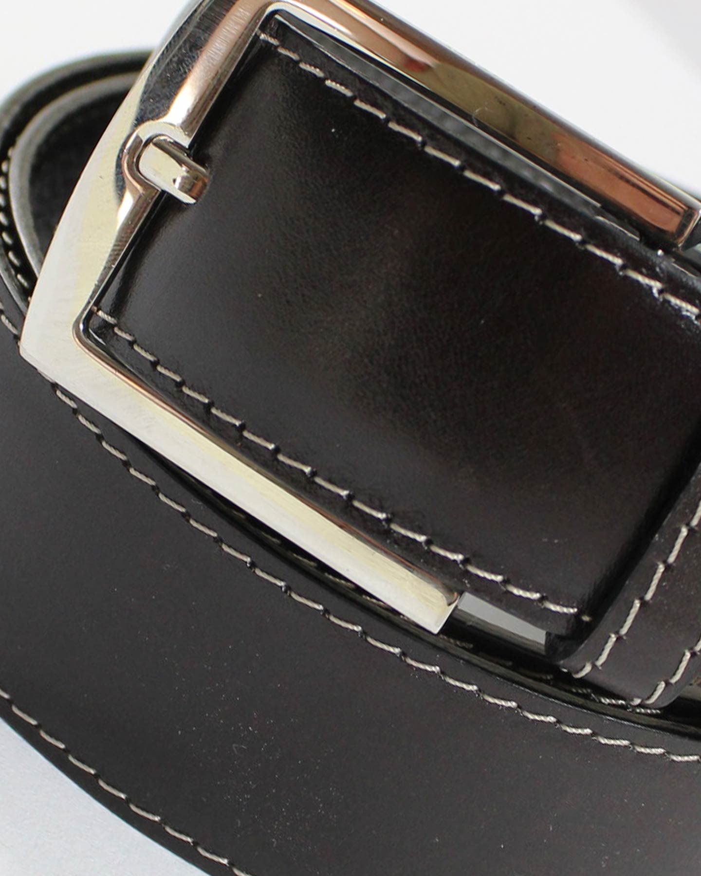 Kiton Leather Belt Dark Brown