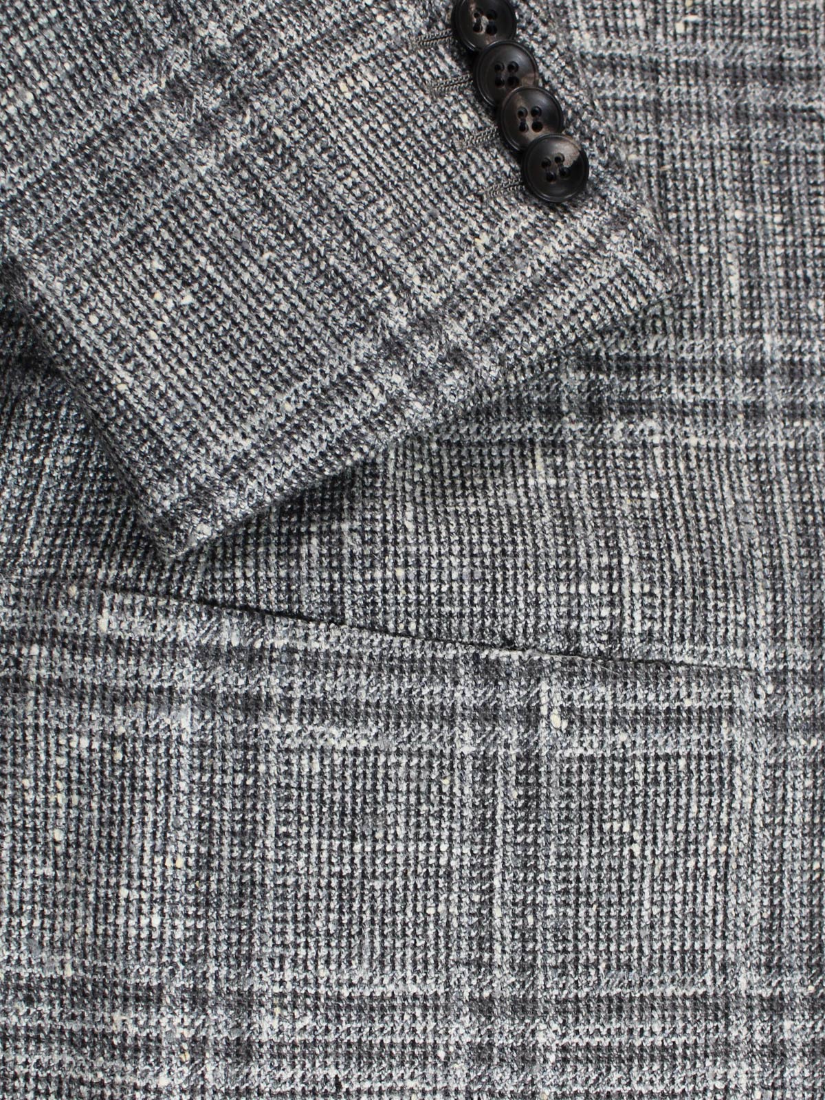 Kiton Blazer Gray Windowpane 