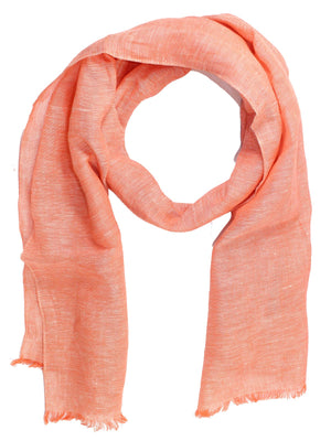 Kiton Linen Scarf Pink 