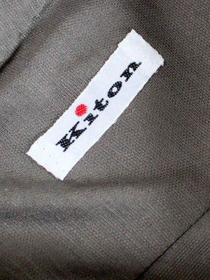Kiton Shirt Taupe-Gray Button Down Collar Shirt 39 - 15 1/2 REDUCED -SALE