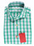 Kiton Shirt White Turquoise Green 