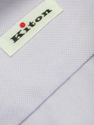 Kiton Men Dress Shirt Lilac 40 - 15 3/4 SALE