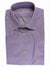 Kiton Dress Shirt White Purple Stripes 