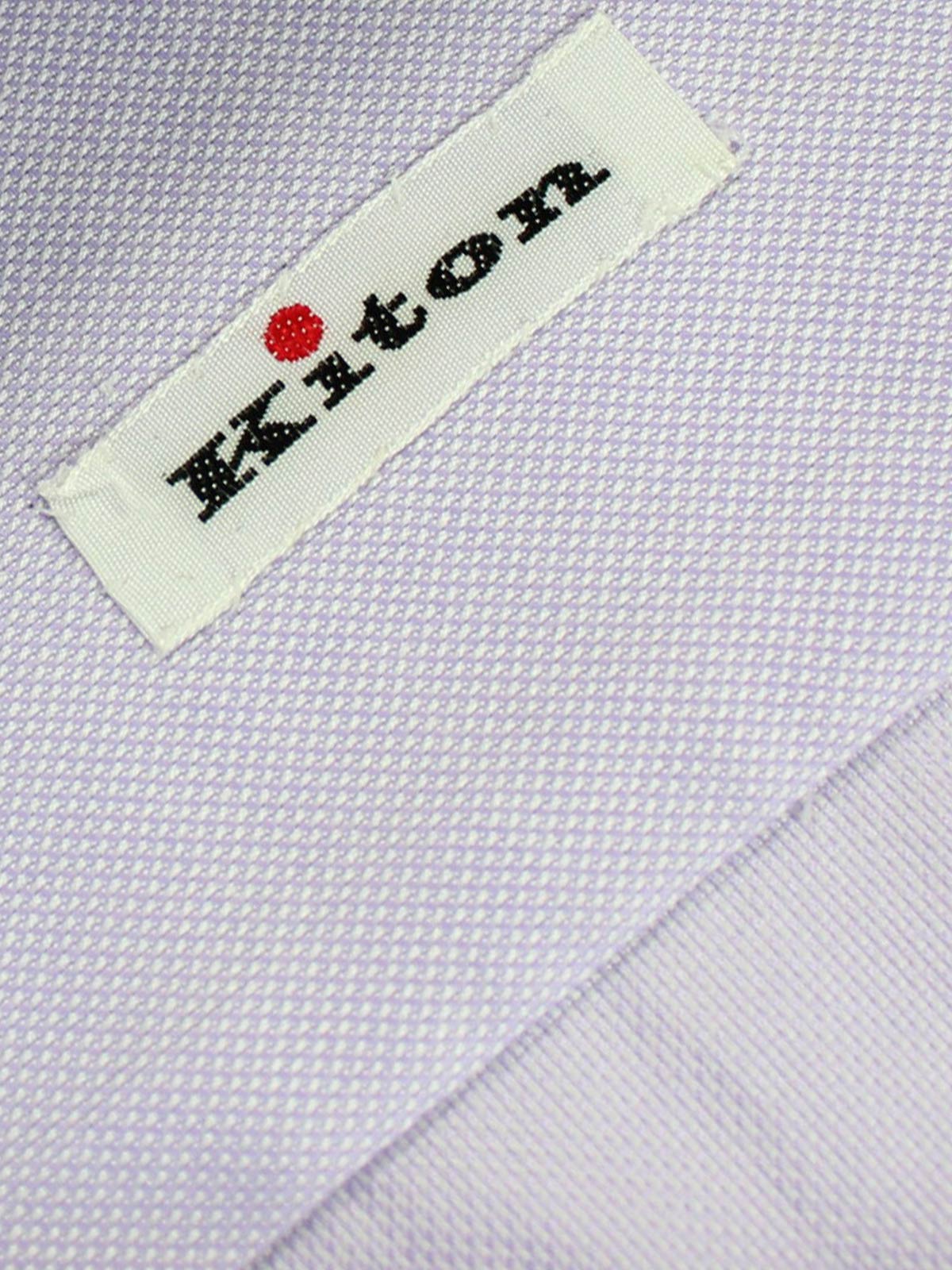 Kiton Dress Shirt Lilac Design 