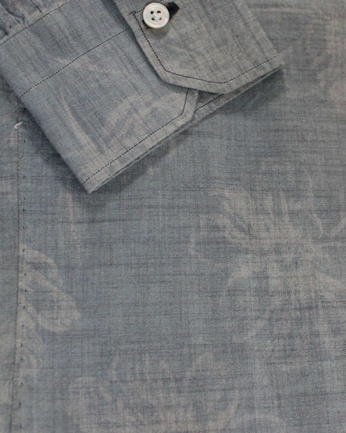 Kiton Sport Shirt Gray Floral  new