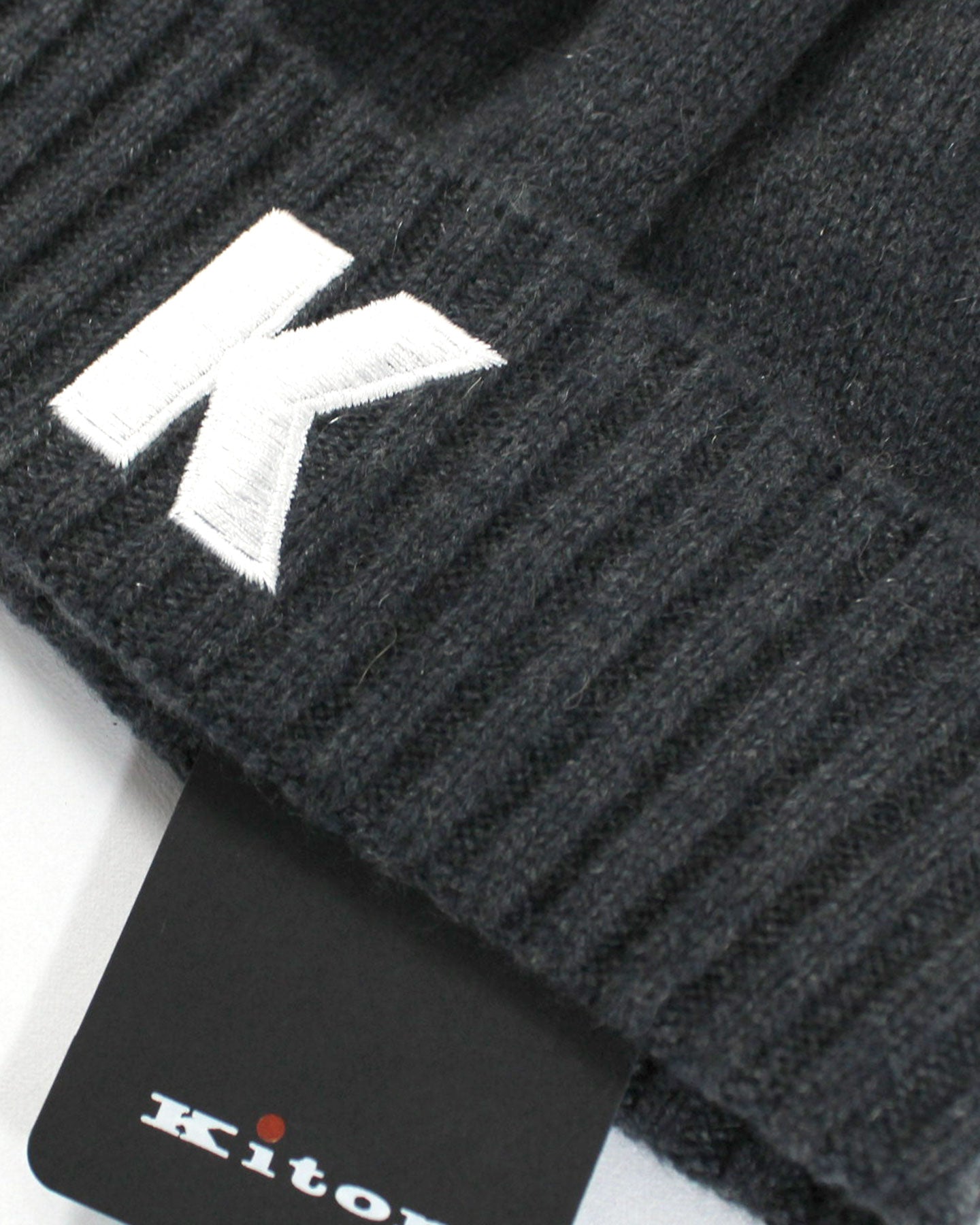 Kiton Soft Knit Cap Cashmere Aanthracite Gray
