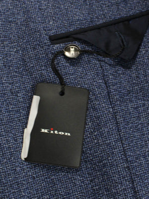 Kiton Cashmere Sport Coat Midnight Blue Unlined Blazer EUR 48 - US 38 R