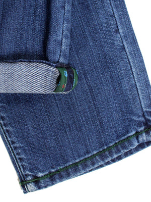 E. Marinella Jeans Dark Blue Side Pocket Denim 