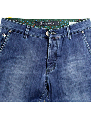 Jeans Dark Blue Side Pocket Denim 