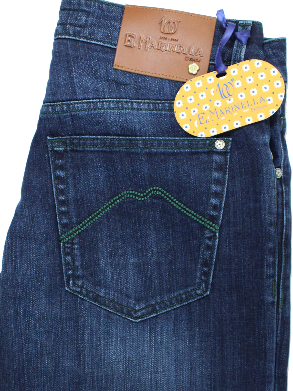 E. Marinella Jeans Dark Blue 32 Slim Fit Tokyo Zip Fly Men SALE