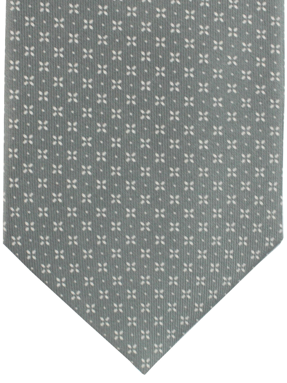 E. Marinella Silk Tie Gray Geometric