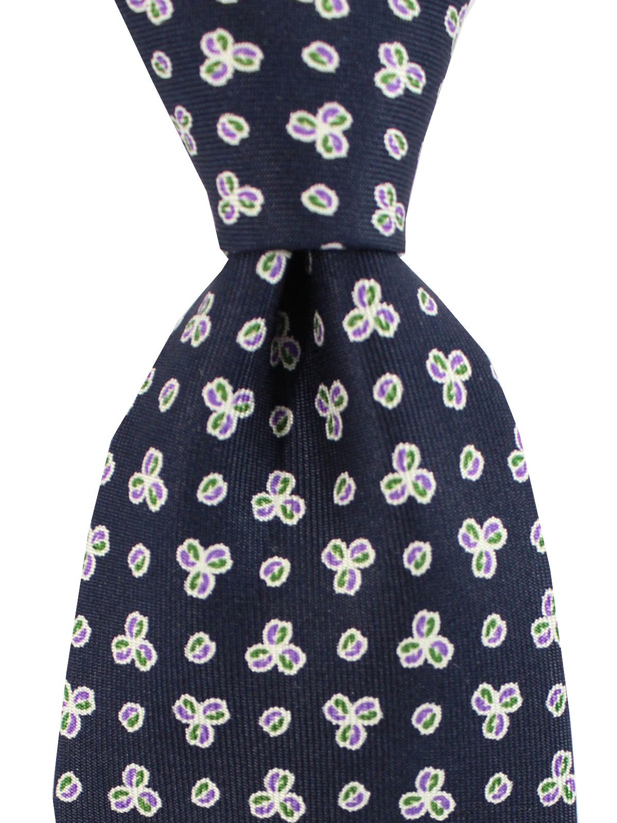 E. Marinella Silk Tie Dark Navy Floral