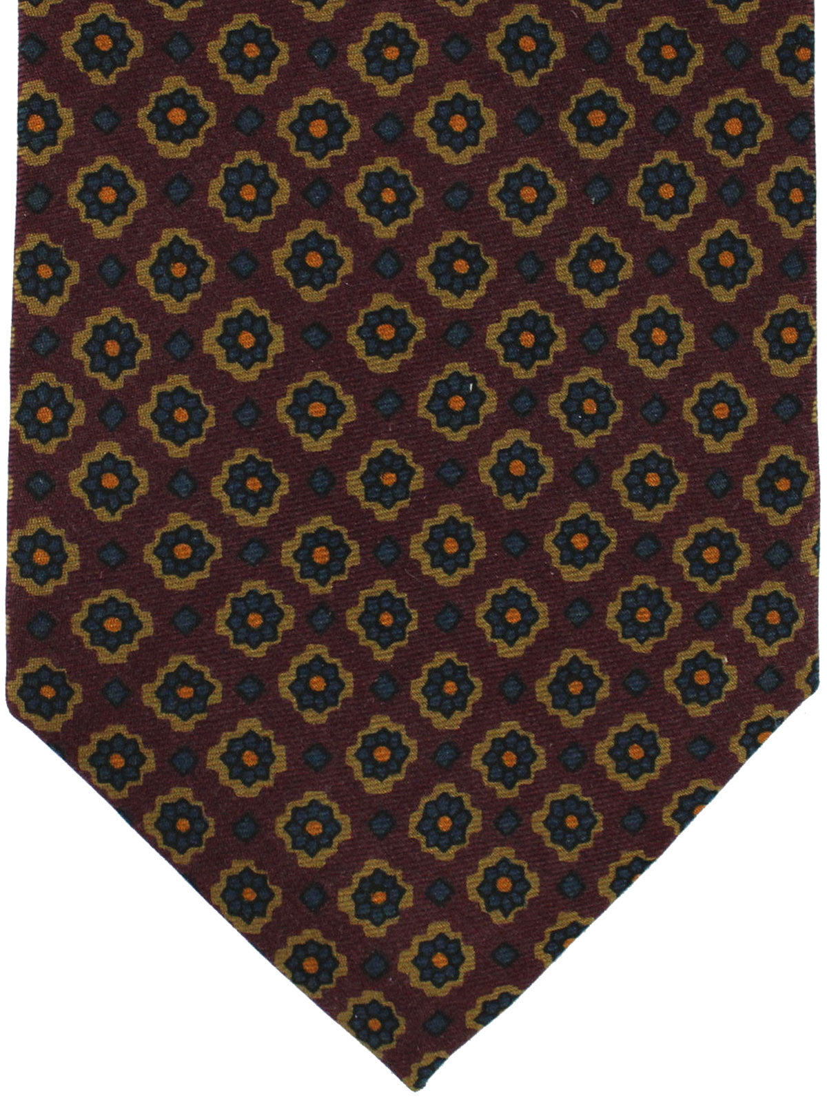 E. Marinella Tie Dark Navy Geometric