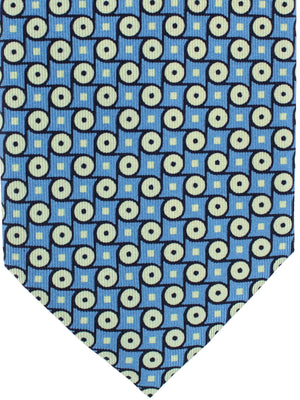 E. Marinella Tie Classic Dark Blue Geometric