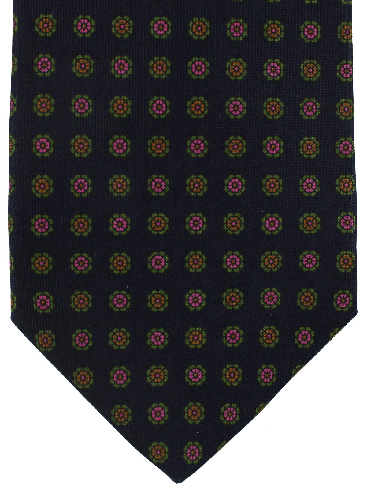 E. Marinella Silk Tie Blue Pink Green Geometric