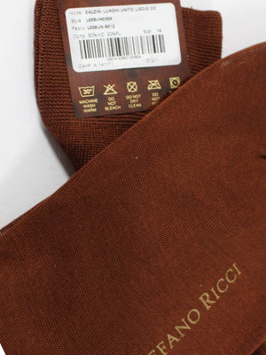 Stefano Ricci Socks Rust Brown