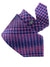 Stefano Ricci Tie Dark Blue Red Geometric - Pleated Silk