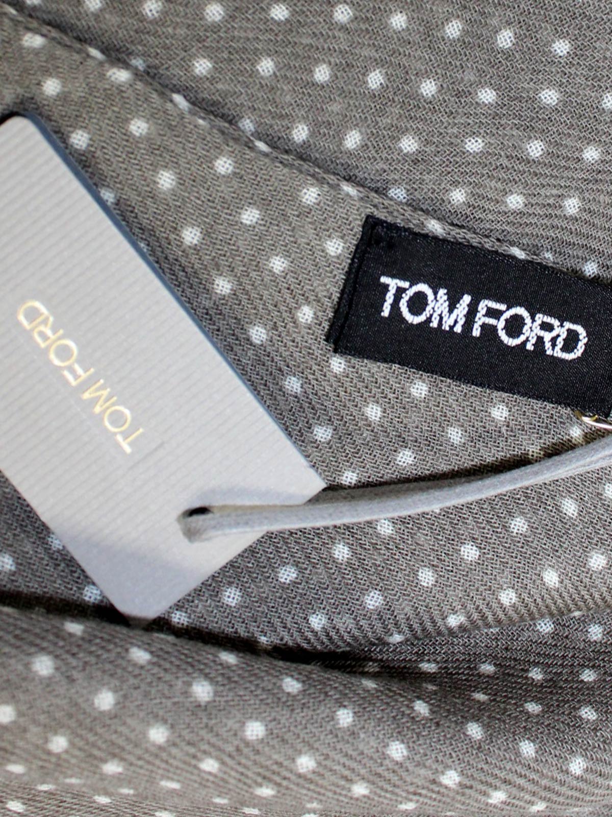 Tom Ford Scarf Ceylon Green Dots