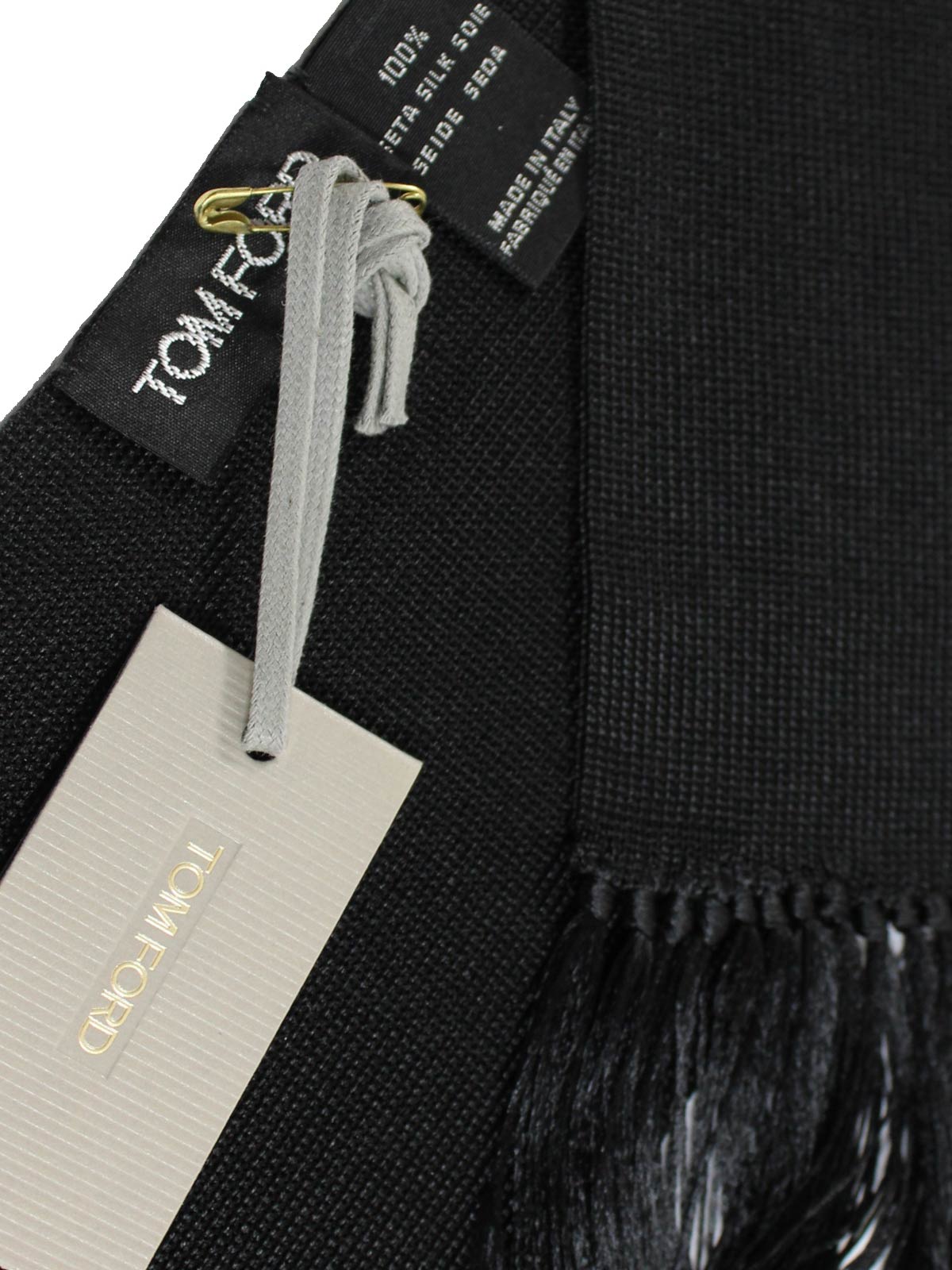 Tom Ford Silk Scarf Black