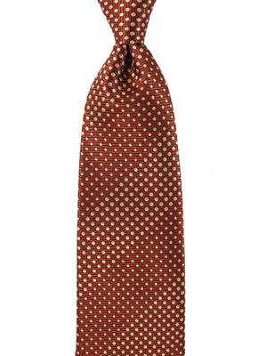 Tom Ford Tie Brown Dotted Design