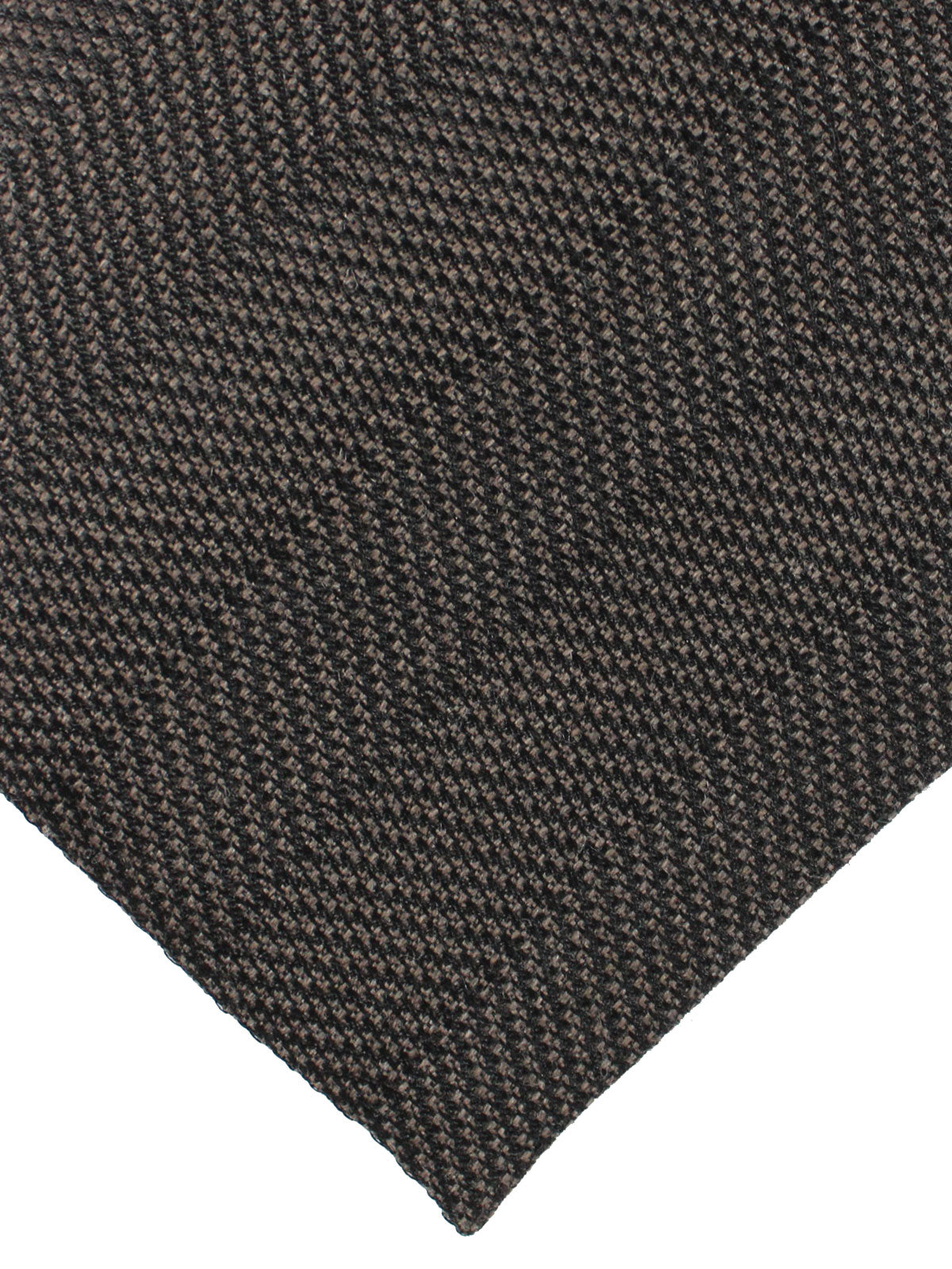 Tom Ford Wool Silk Tie Brown Stripes - Wide Necktie