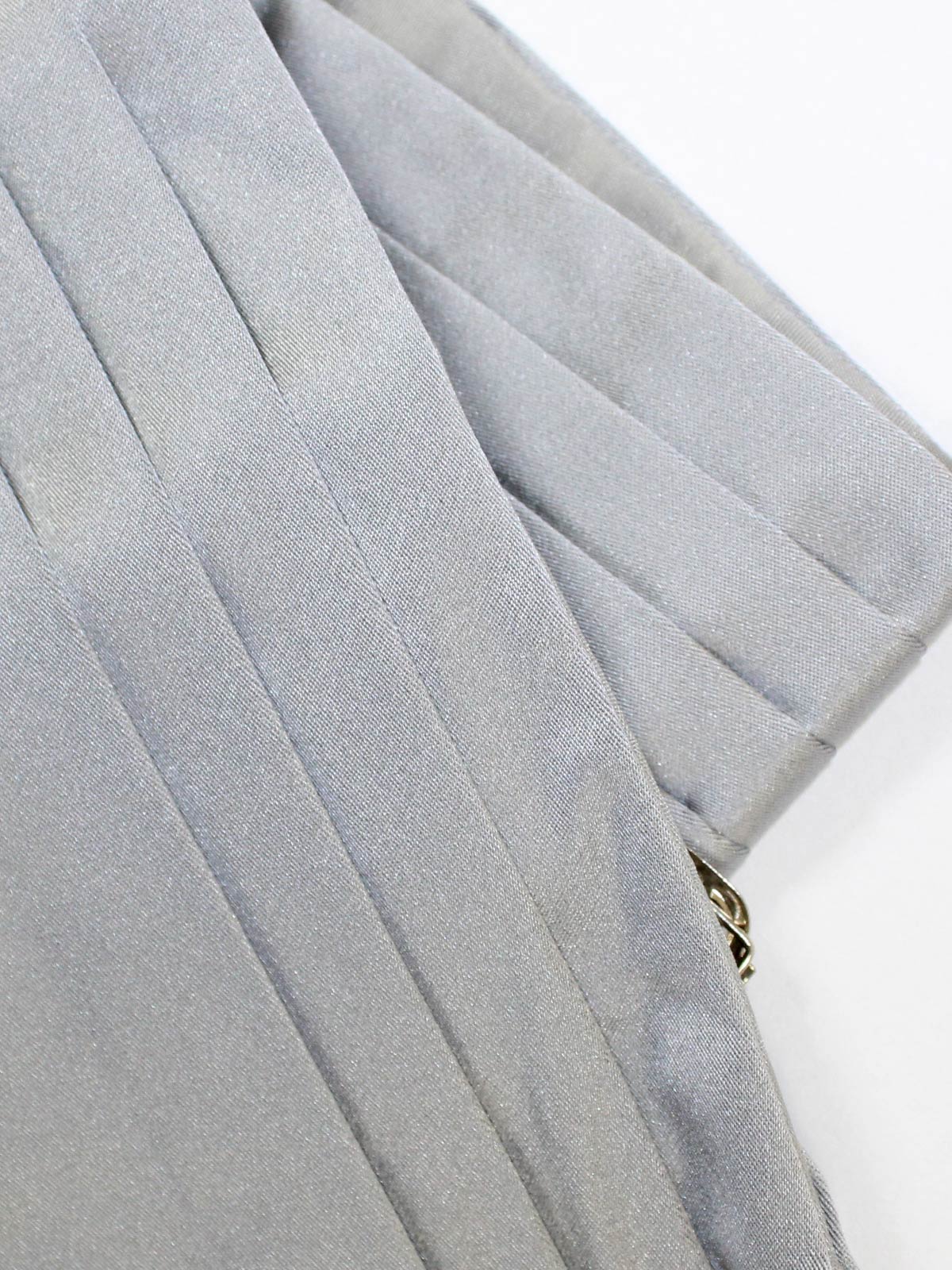 Valentino Silk Cummerbund Solid Gray