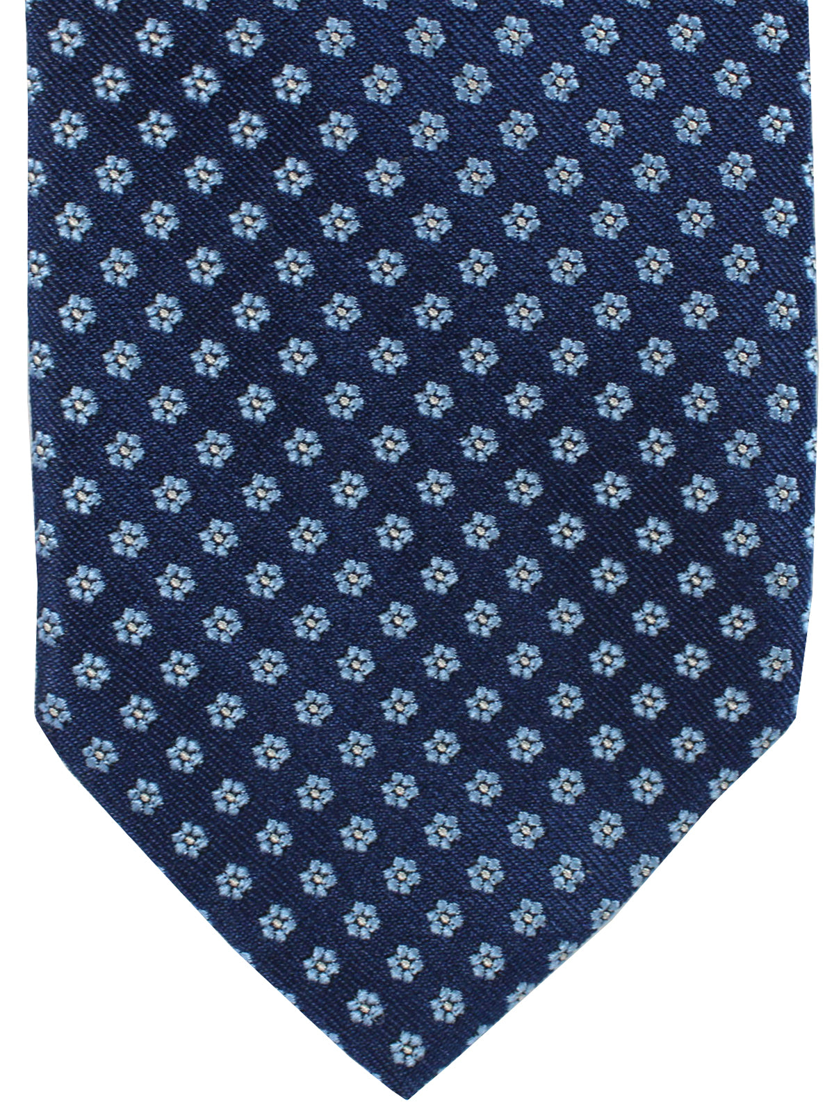 Massimo Valeri Extra Long Tie Navy Blue Floral