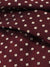 Massimo Valeri Extra Long Tie Burgundy White Squares Hand Made In Ita