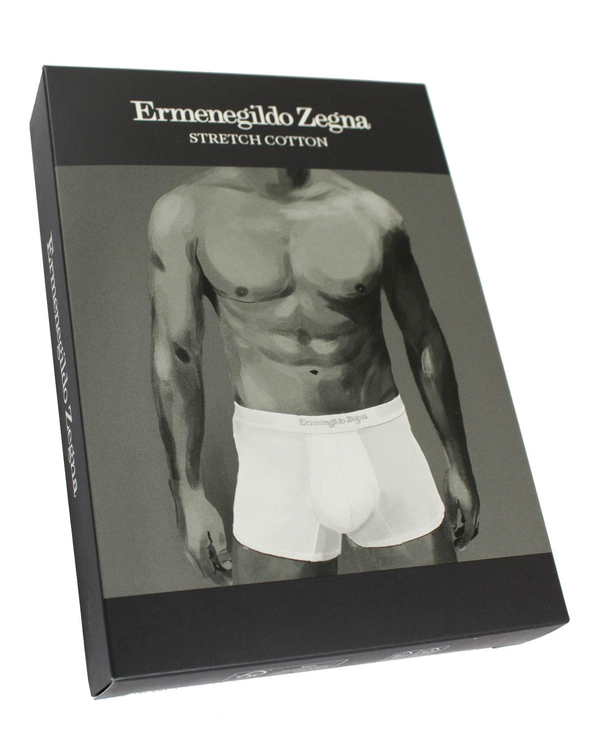 Ermenegildo Zegna Boxer Brief Black - Men Underwear Stretch Cotton XXL