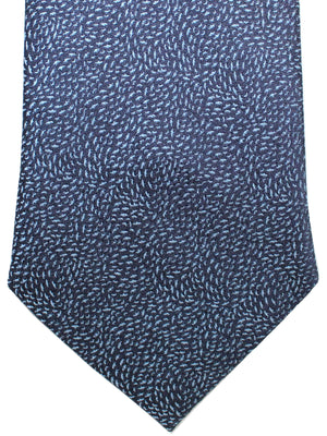 Zilli Sevenfold Tie Dark Blue Sky Blue Design