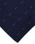 Zilli Extra Long Necktie Midnight Blue Pink Geometric - Hand Made In Italy