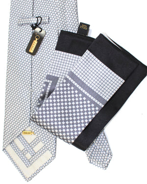 Zilli original Tie & Matching Pocket Square Set 