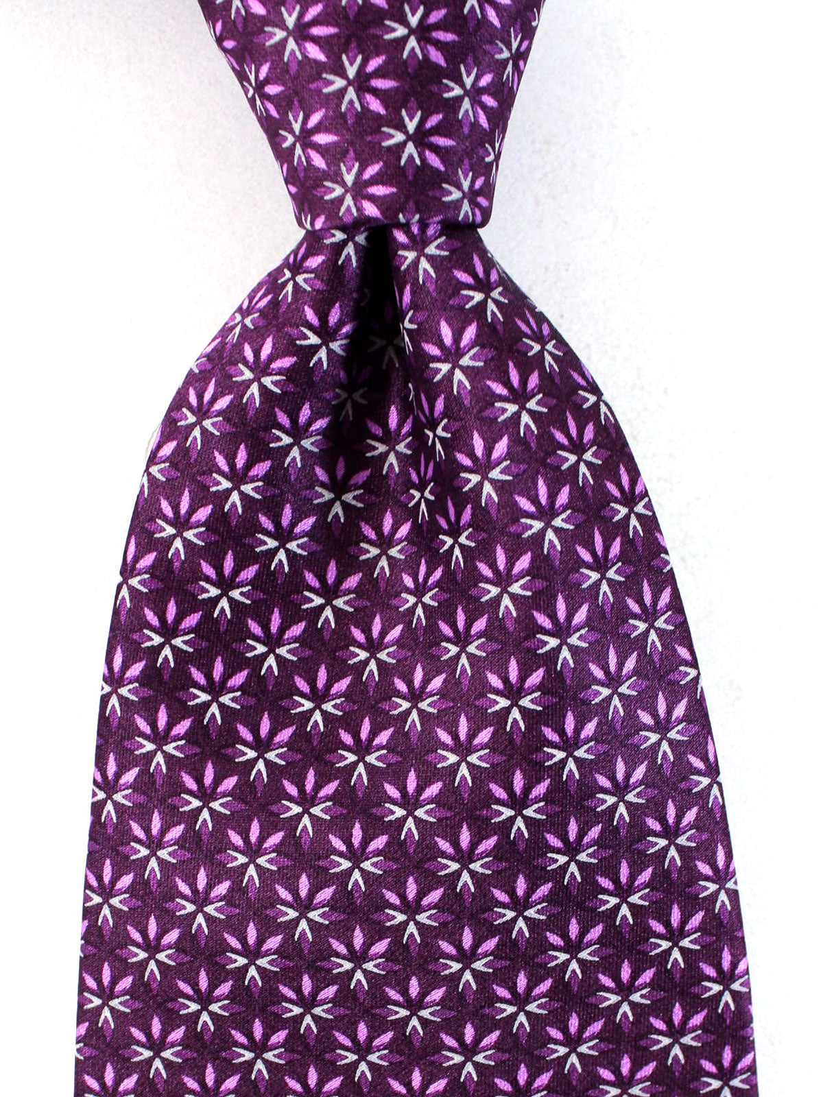 Zilli Extra Long Tie Purple Floral